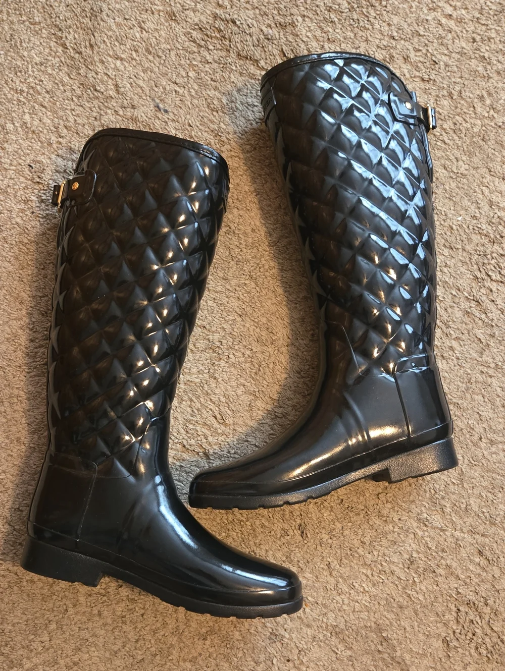 Hunter Adjustable Quilted Tall Rain Boots
